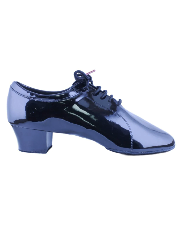 Boy's Black Patent Leather Latin Dance Shoes