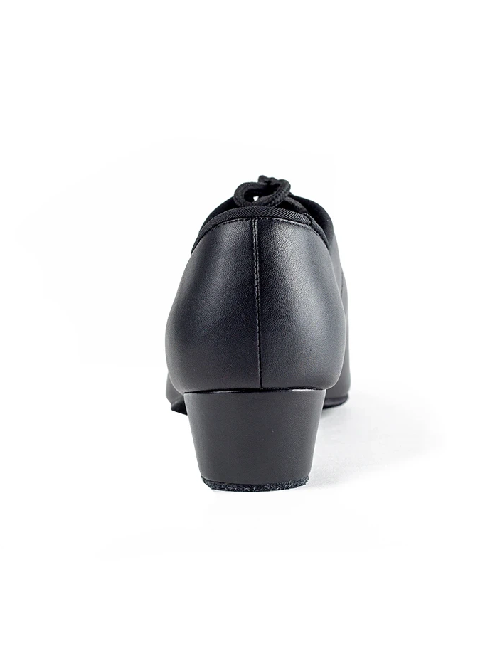 Boy's & Men's Black Leather Latin Dance Shoes