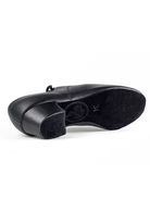 Boy's & Men's Black Leather Latin Dance Shoes