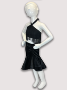 Girl's Fringe Halter Crop Top