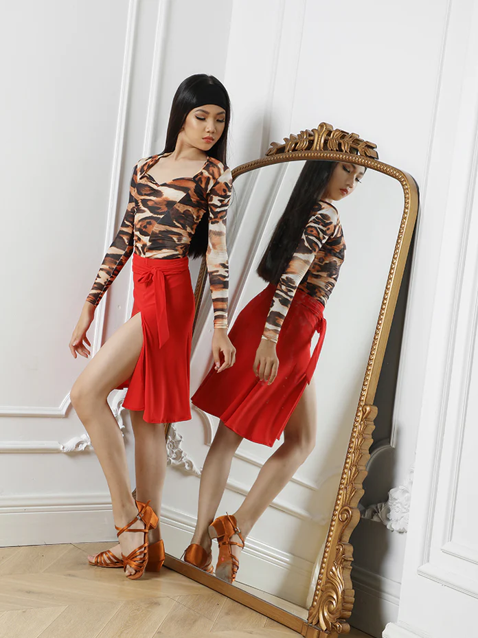 Girl's Long Sleeve Leopard Print Bodysuit