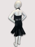Girl's Velvet Asymmetrical Ruffle Skirt