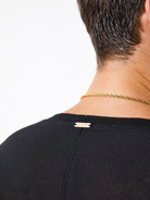 Men's Latin Black Deep V-Shirt