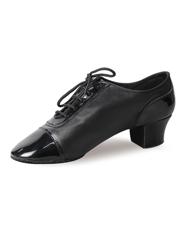Men's Leather & Patent Leather Tip Split-Sole Dance Shoes