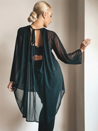 Women's Latin Oversized Net Shirt Dress